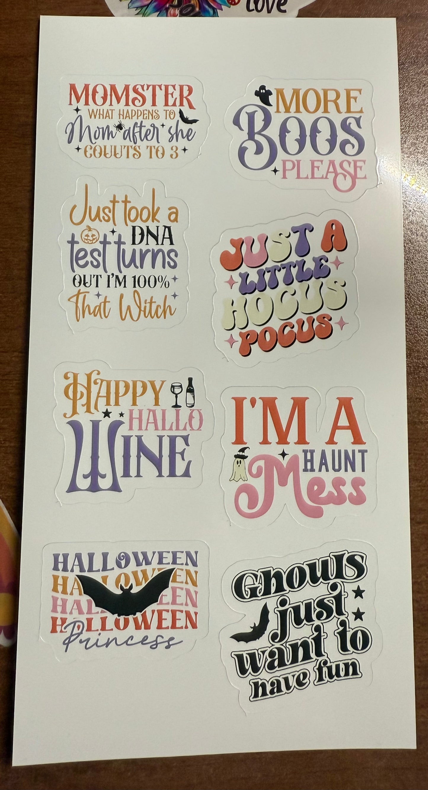 Halloween Quotes Stickers