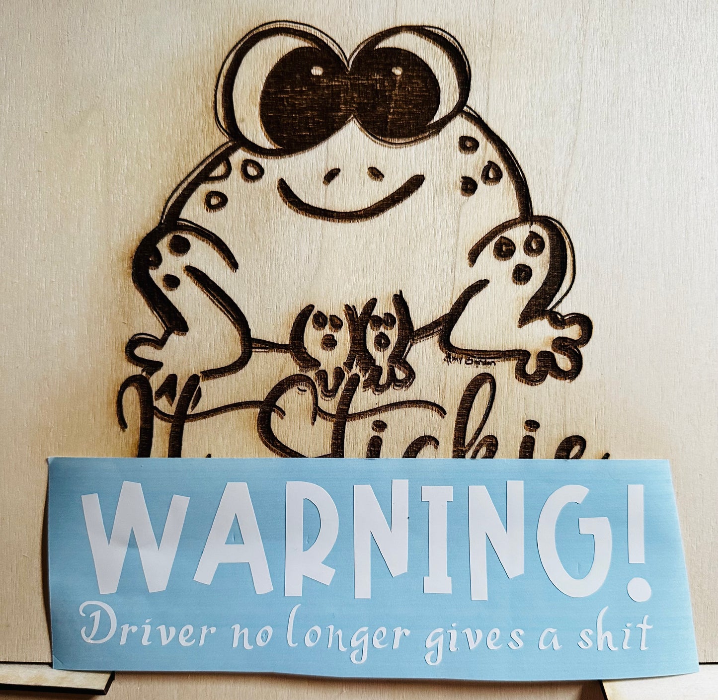 Driver no longer gives a shit Decal image 0