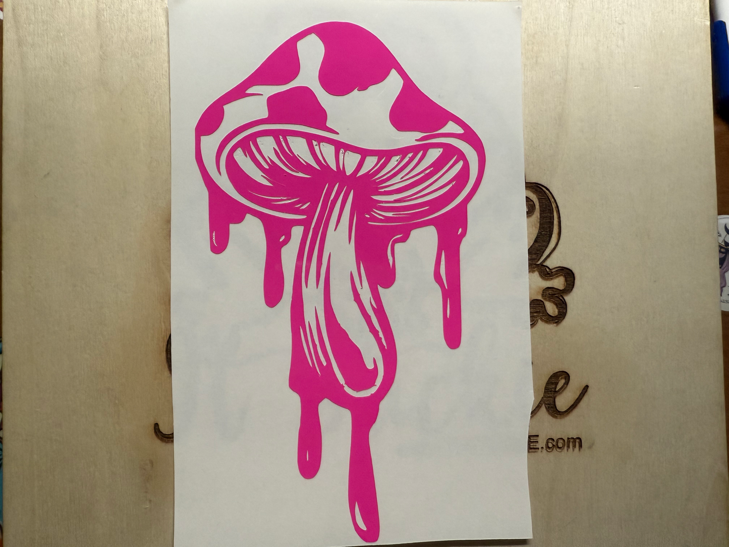Drippy Mushroom Decal image 0
