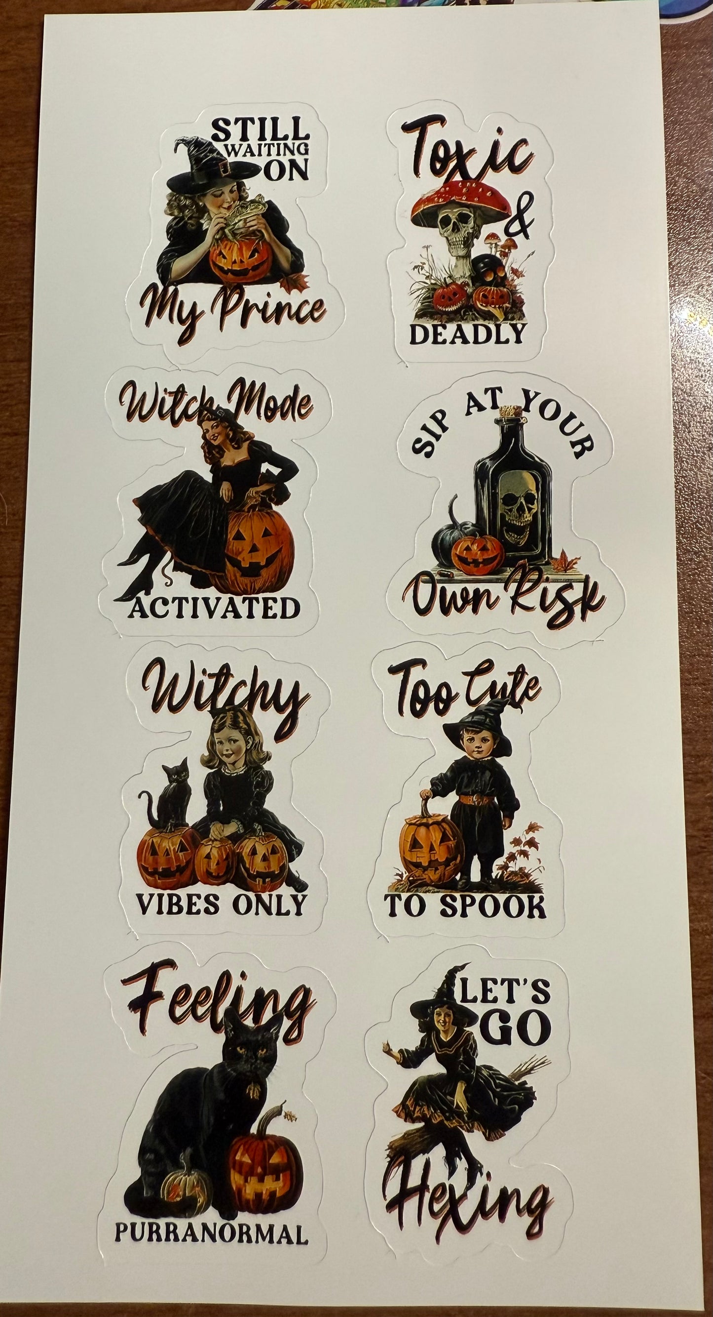 Vintage Halloween Stickers