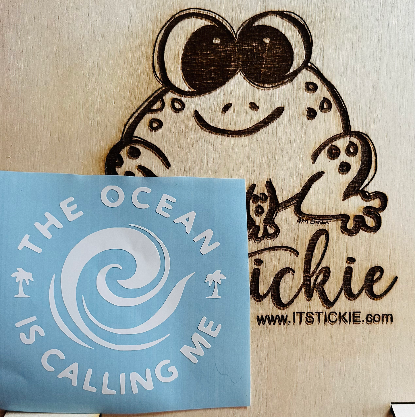 The Ocean is Calling Me Decal image 0