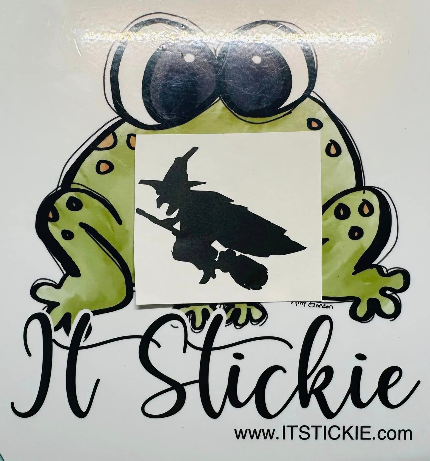 Witch Decal, Easter Egg Decal, Vinyl Decal Sticker, Car Accessorie image 0