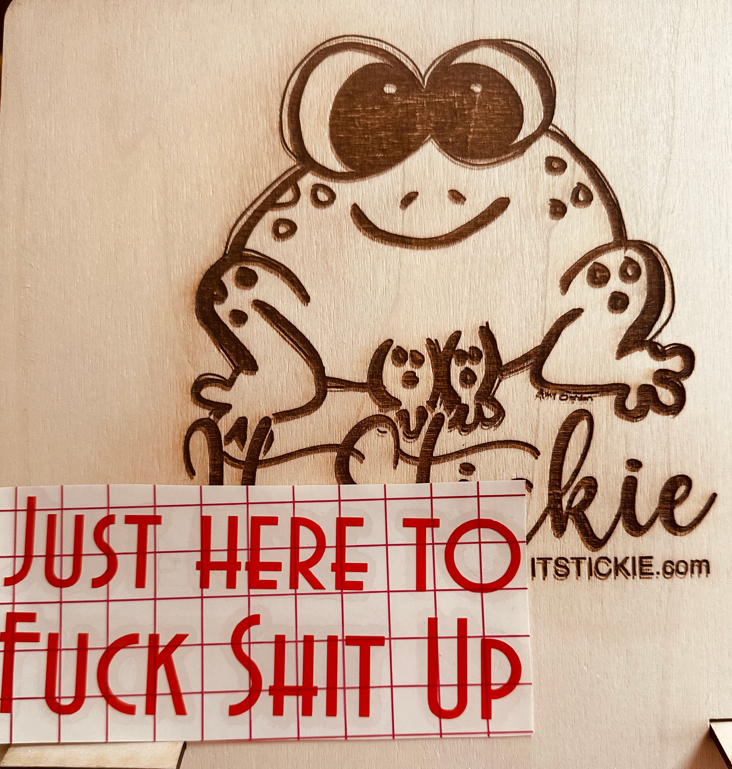 Here to Fuck Shit Up Decal image 0