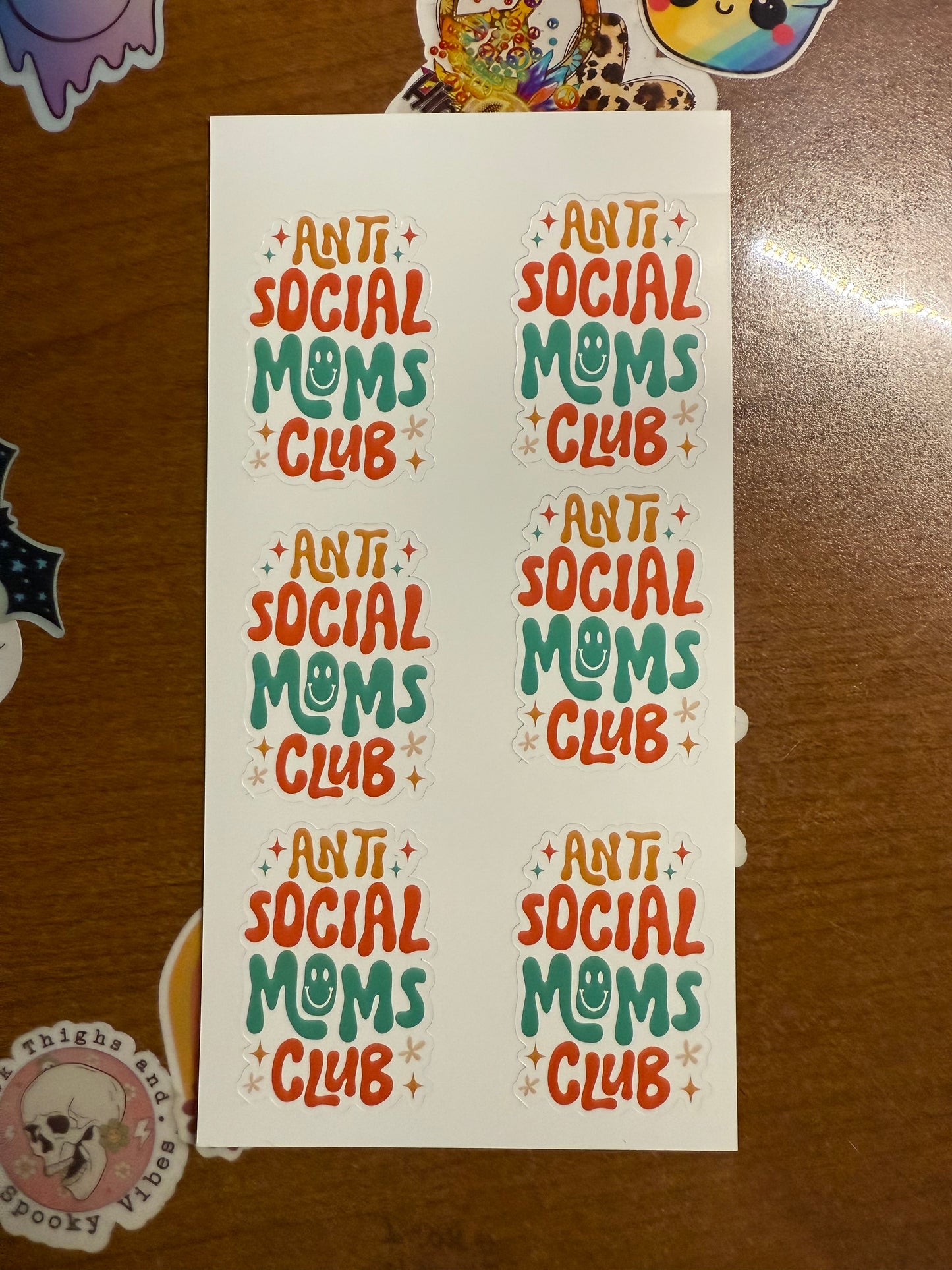 Anti Social Moms Club Sticker