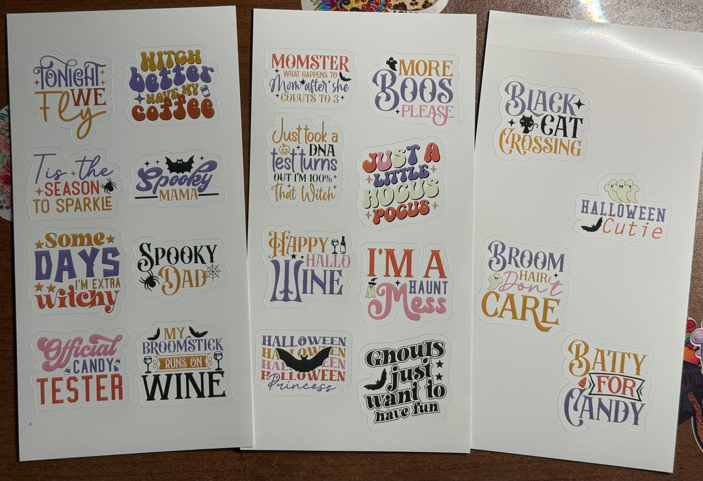 Halloween Quotes Stickers