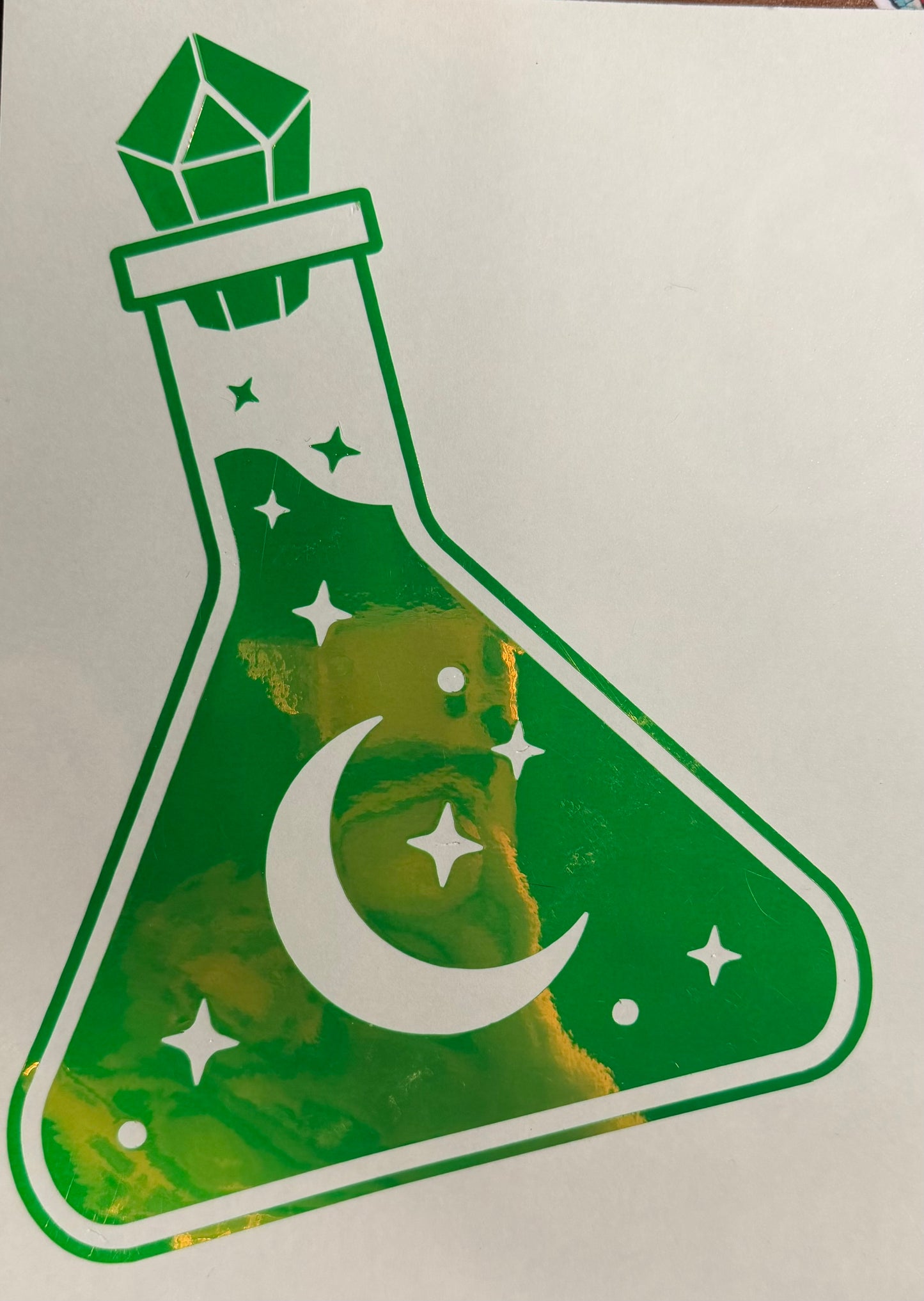 Mystic Moon Potion Bottle Decal
