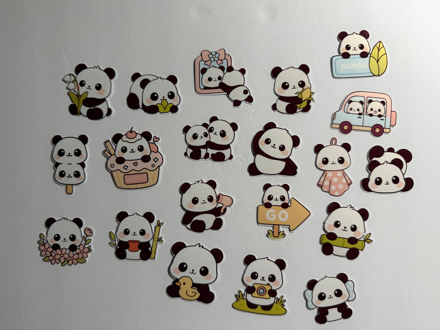 Kawaii Panda Sticker Pack | 20-Piece Cute Panda Collection