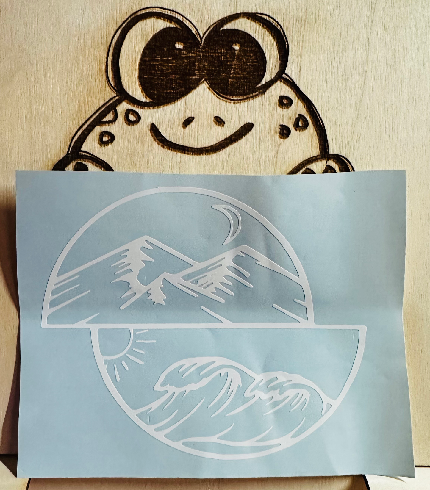 Mountains to the Ocean Decal image 0