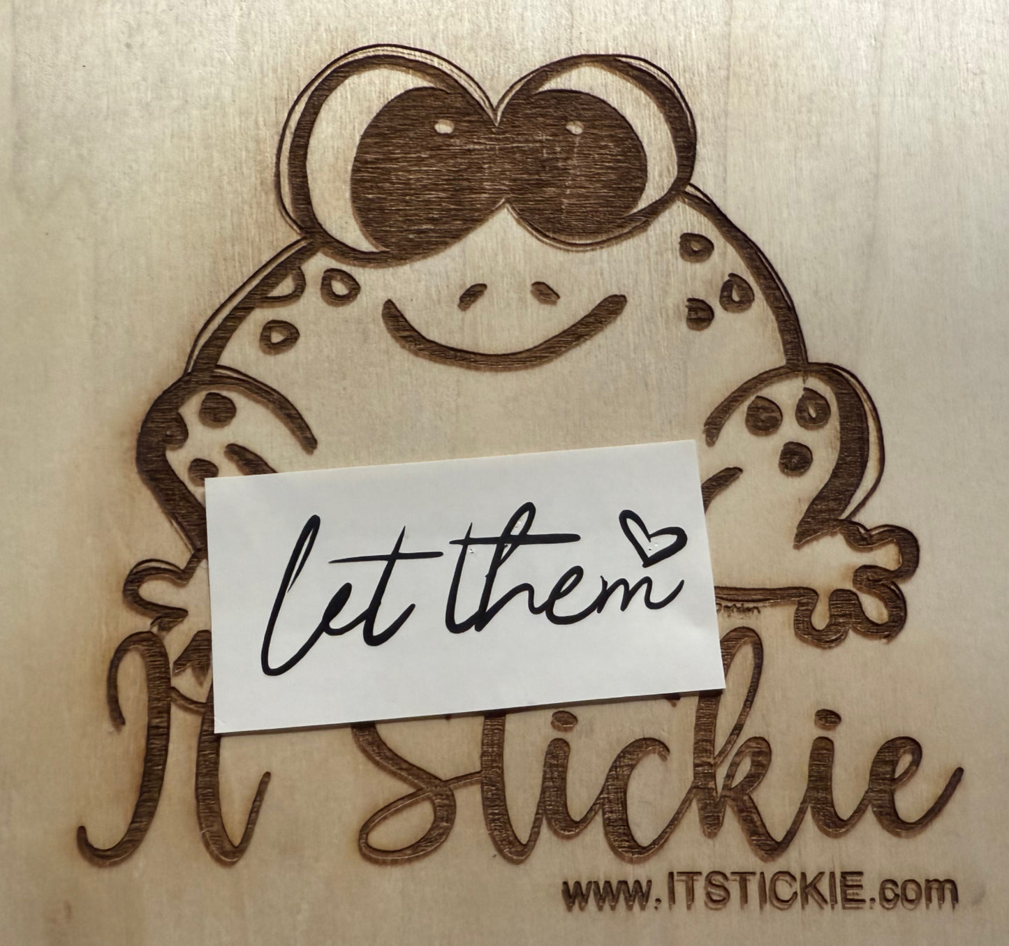 Let Them Car Decal, Rear View Mirror Decal image 0
