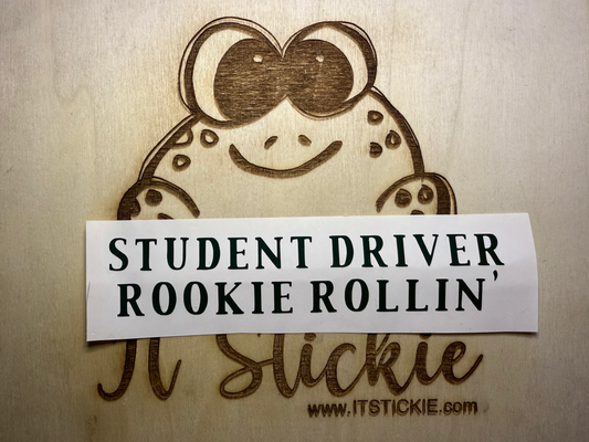 Student Driver Rookie Rollin' decal image 1