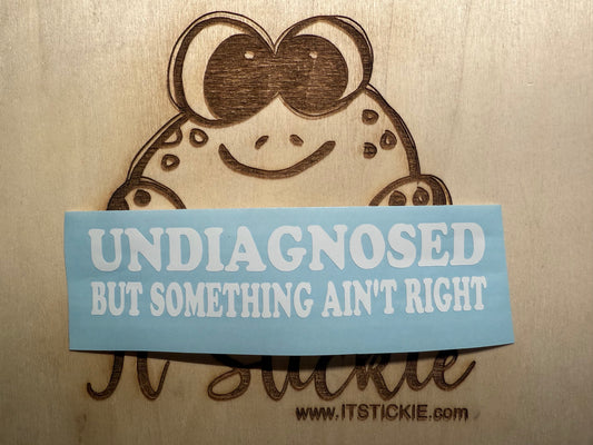 Undiagnosed but something ain't right decal image 0