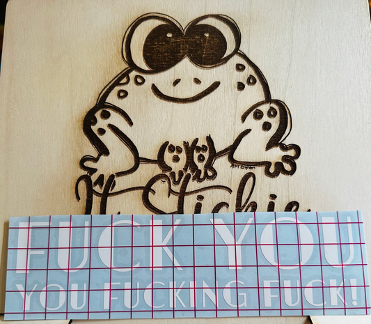 Fuck You you Fucking Fuck Decal image 0