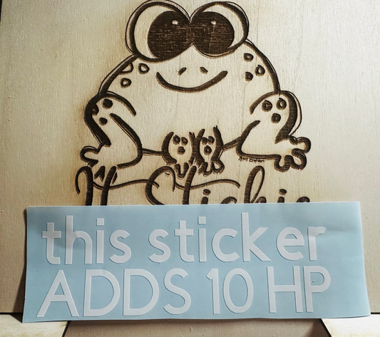 This sticker adds 10 HP image 0