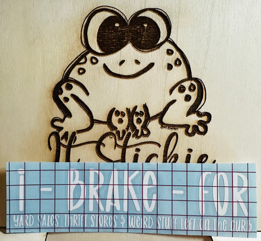 I Brake For Decal image 0