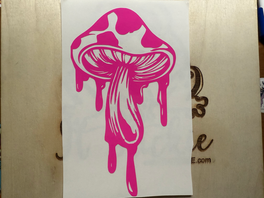 Drippy Mushroom Decal image 0