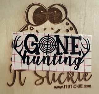 Gone Hunting Decal image 0