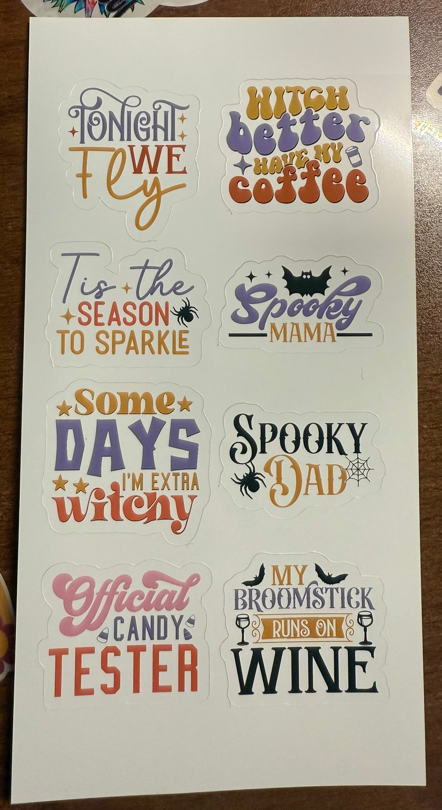 Halloween Quotes Stickers