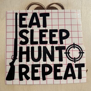 Eat Sleep Hunt Repeat Decal image 0