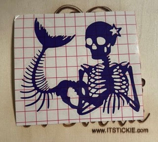 Mermaid Skeleton Decal image 0