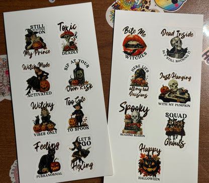 Vintage Halloween Stickers