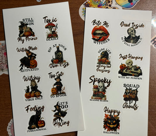 Vintage Halloween Stickers