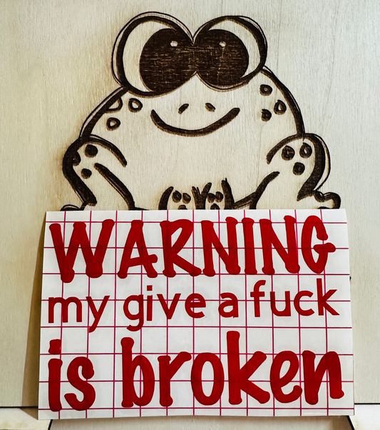 Give a fuck broken Decal image 0