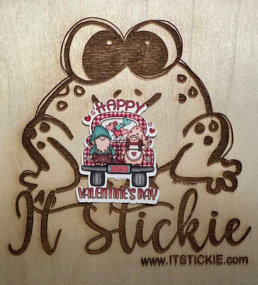 Happy Valentine's Day Gnomes Sticker image 0