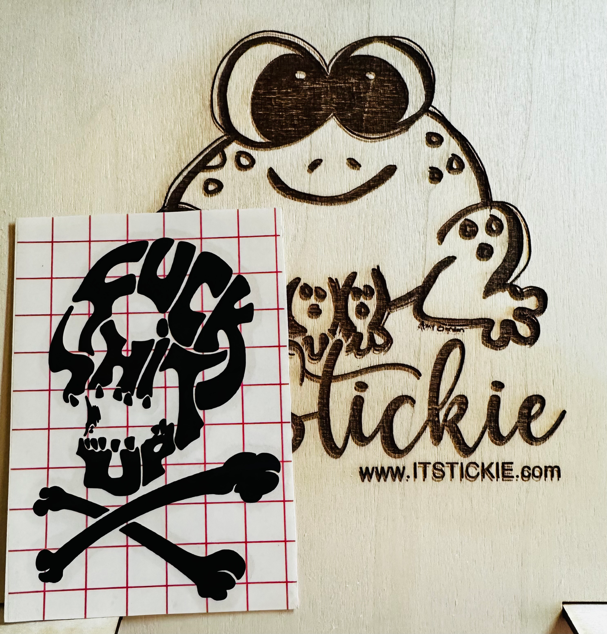 Fuck Shit Up Skull Decal image 0