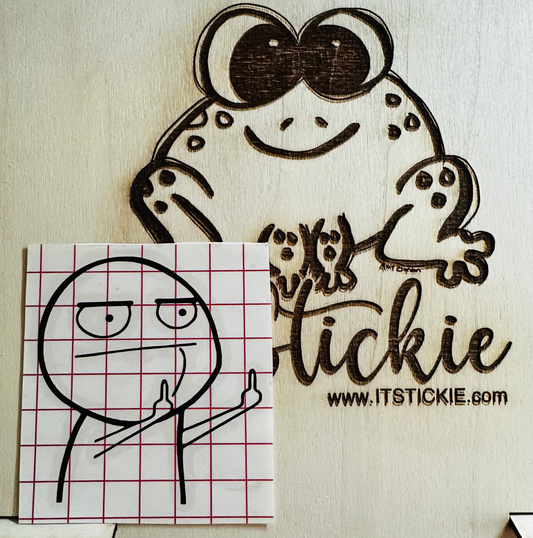 Double Fuck You Decal image 0