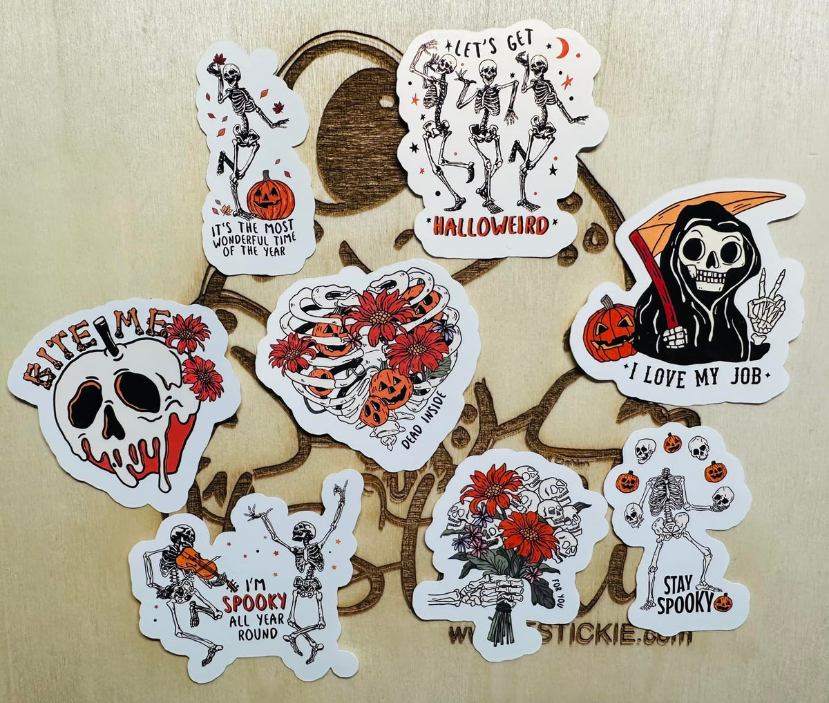 Skeleton Shells Sticker Skeleton Sticker Pack – It Stickie
