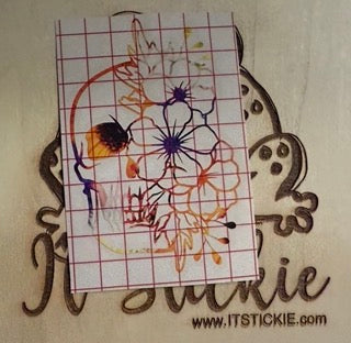 Flowers & Skull Decal image 0