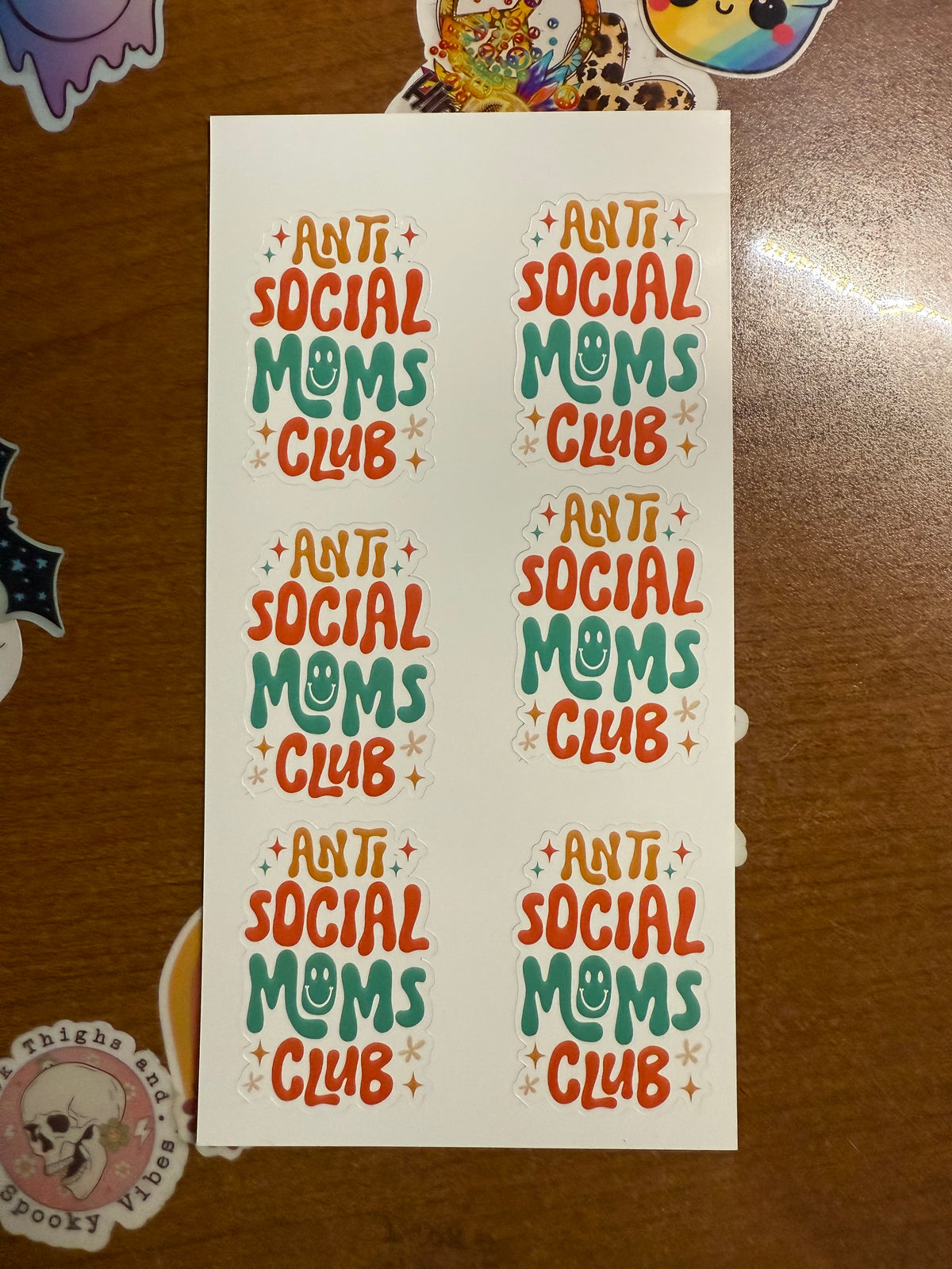Anti Social Moms Club Sticker