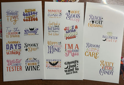 Halloween Quotes Stickers