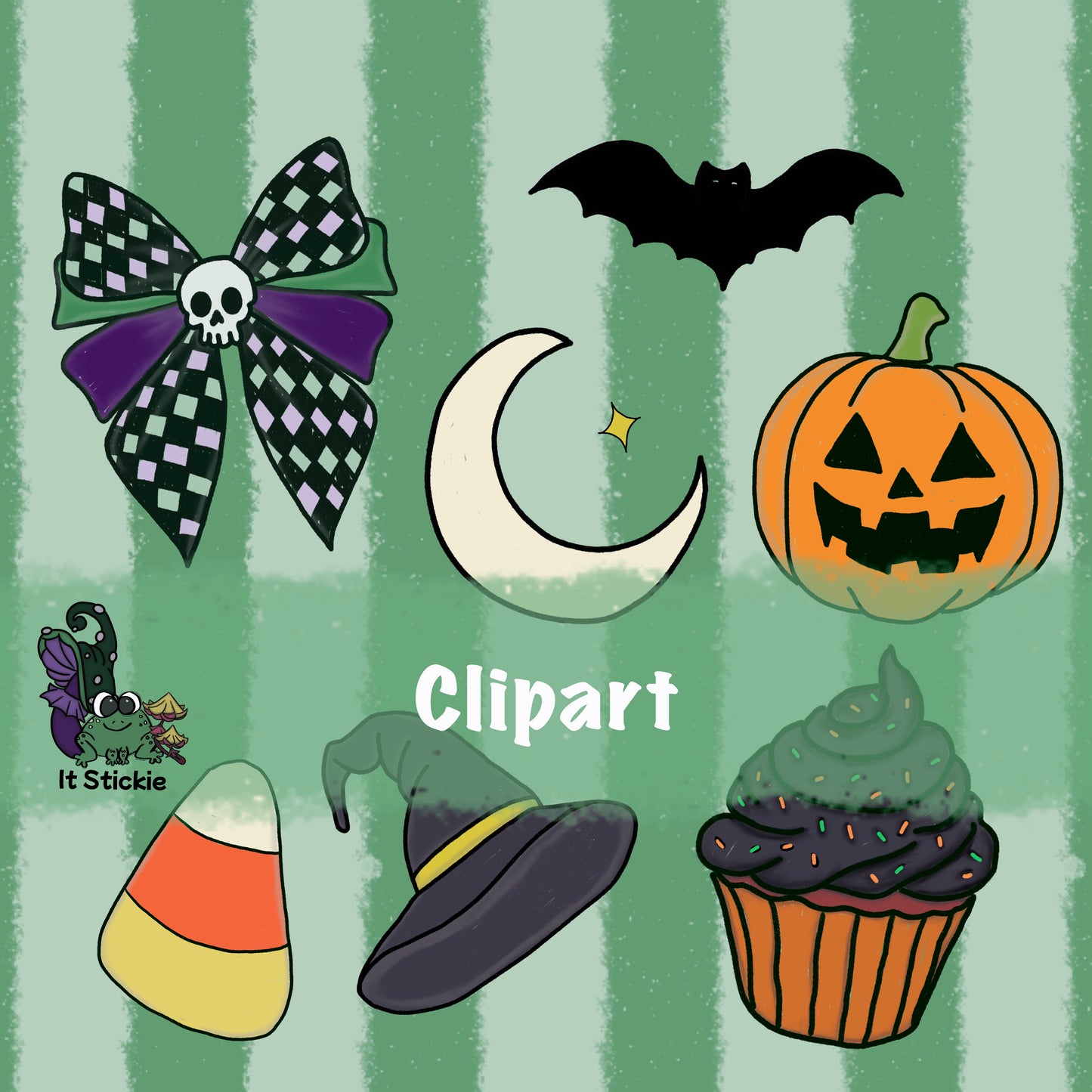 Spooky Sweets & Birthday Treats Hand Drawn Clipart