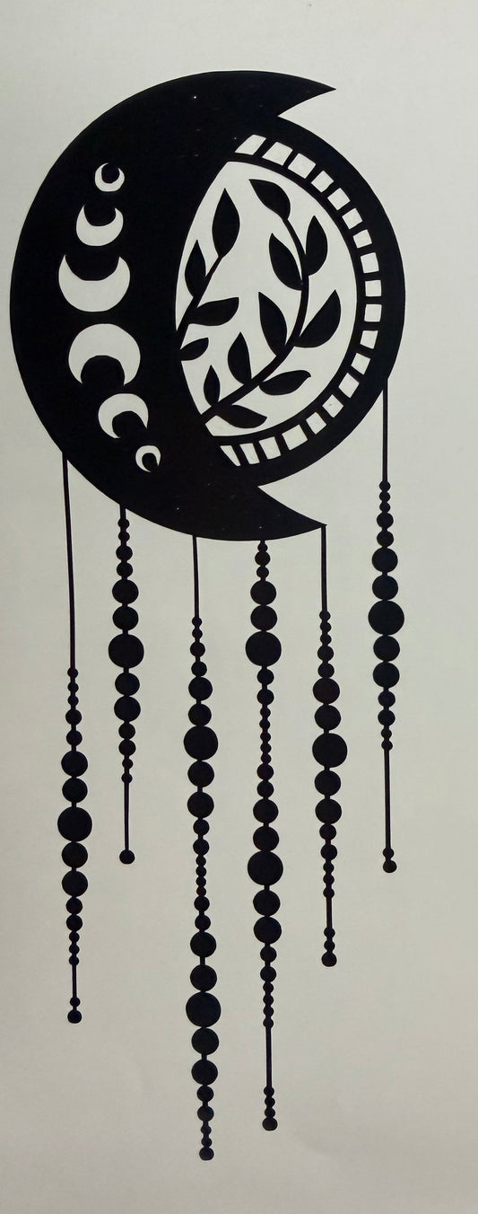 Celestial Moon Dreamcatcher Decal