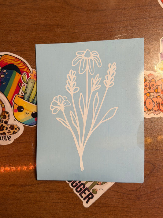 Flower Bouquet Decal