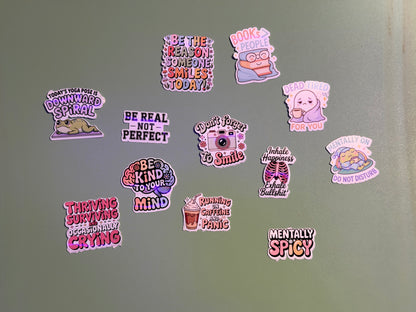 Motivational Sticker Pack | 10-Piece Positive Vibes Collection