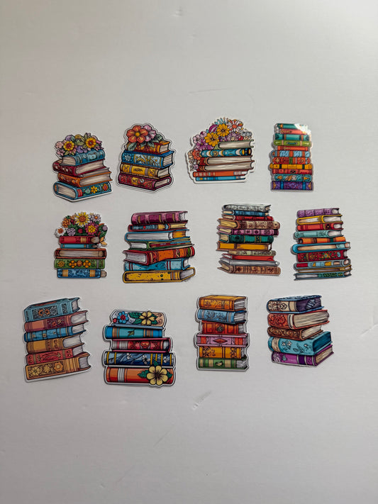 Book Lover Sticker Pack | 12-Piece Reading Collection