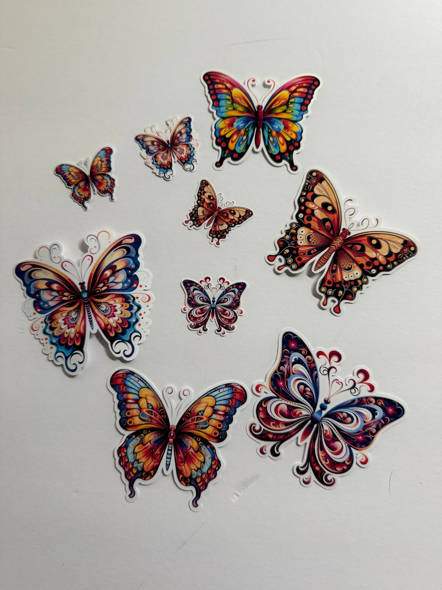 Butterfly Sticker Pack | 72-Piece Mixed Size Collection