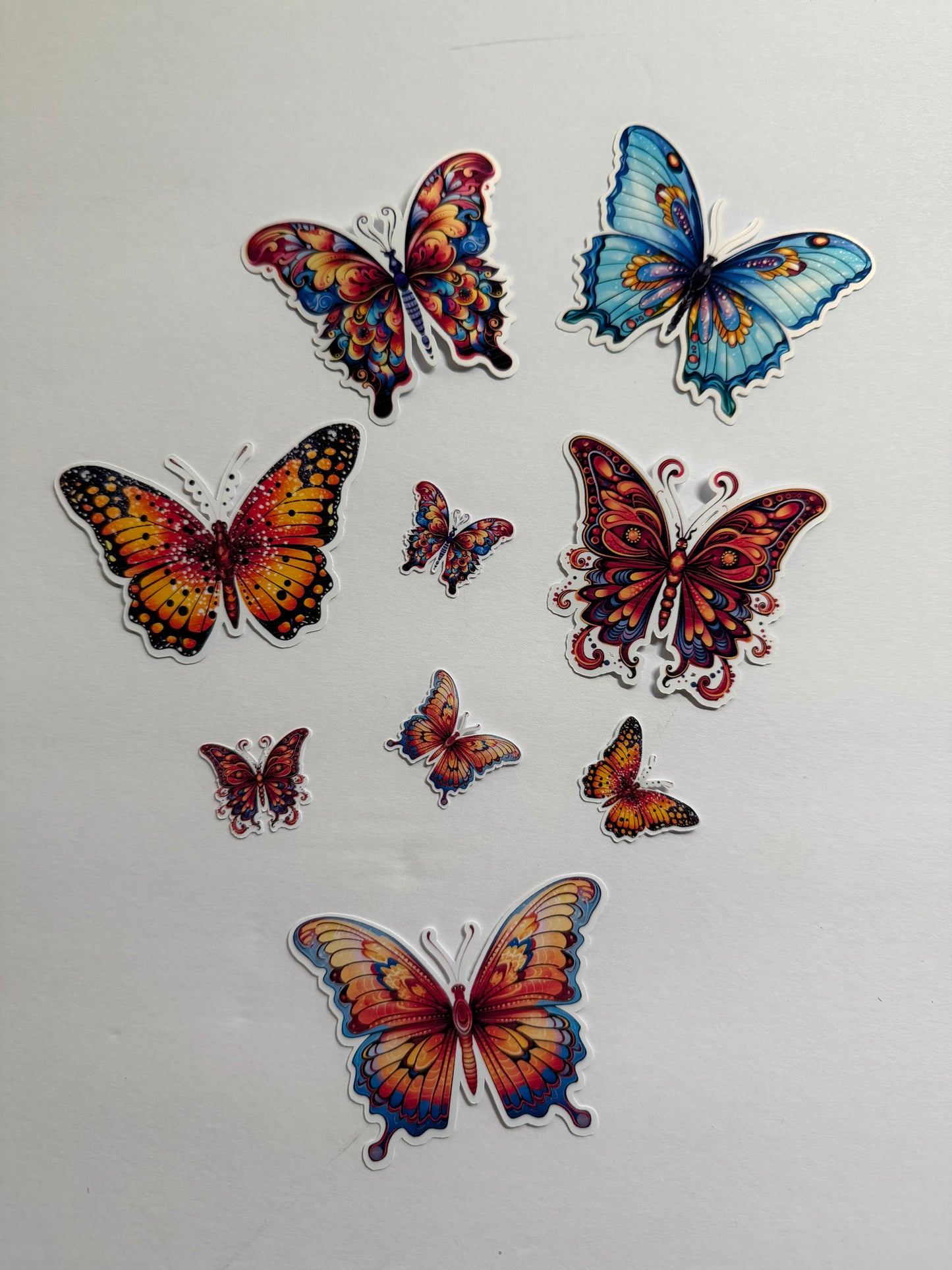 Butterfly Sticker Pack | 72-Piece Mixed Size Collection