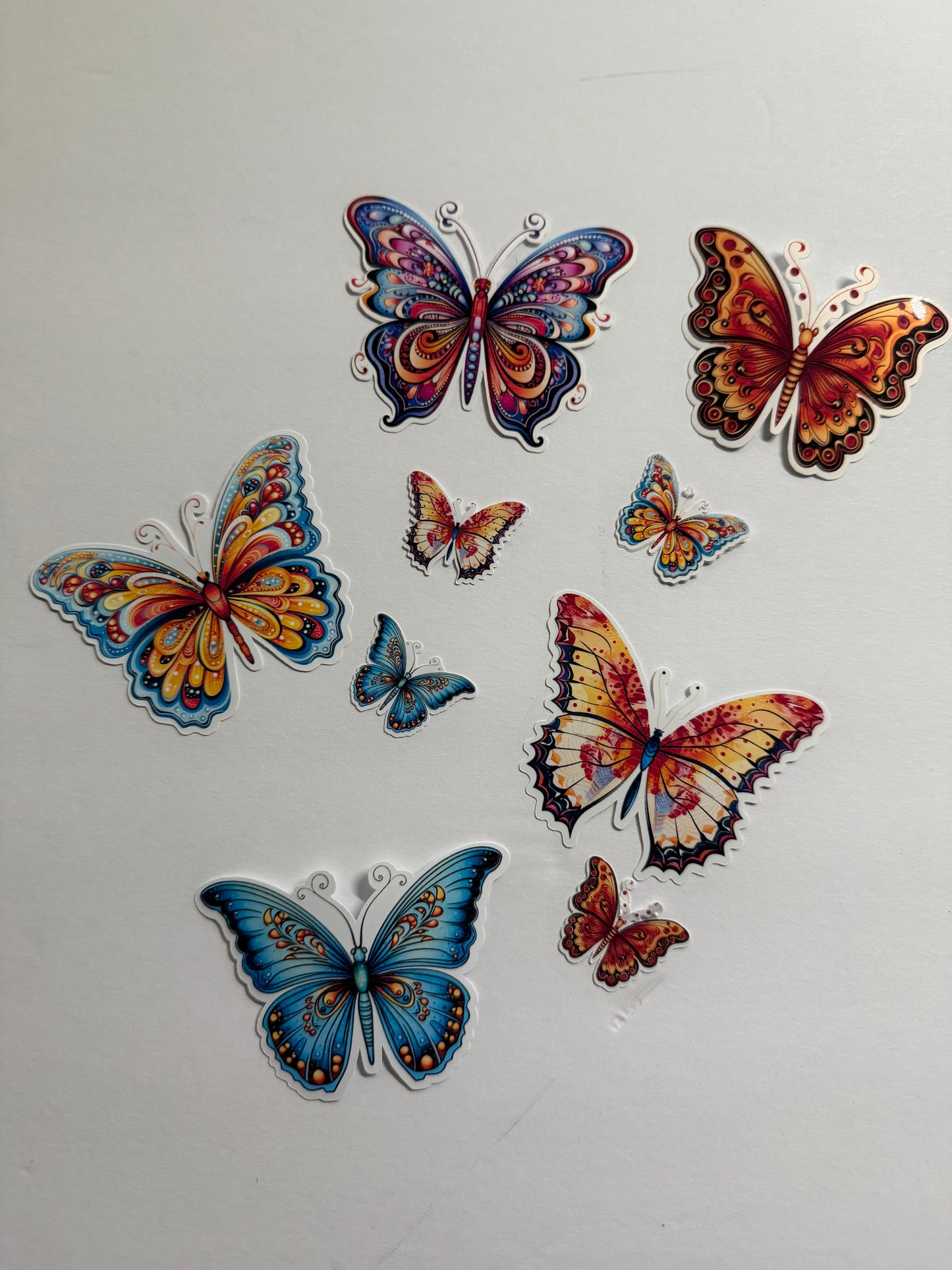 Butterfly Sticker Pack | 72-Piece Mixed Size Collection