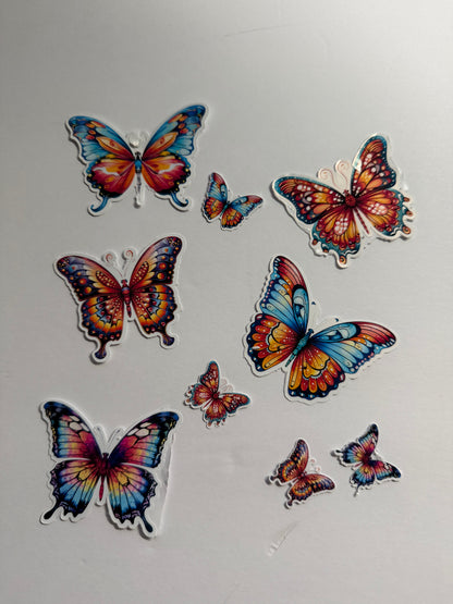 Butterfly Sticker Pack | 72-Piece Mixed Size Collection