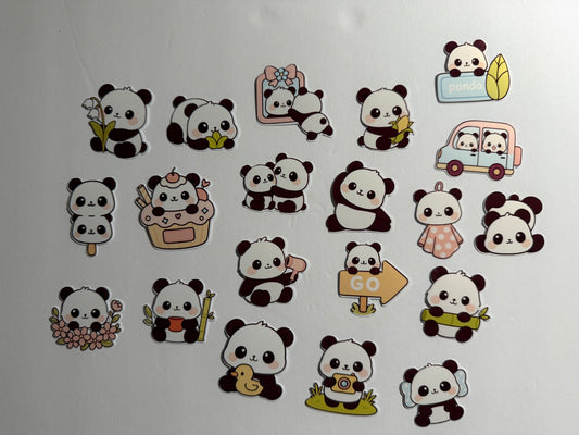 Kawaii Panda Sticker Pack | 20-Piece Cute Panda Collection