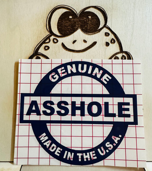 Genuine Asshole Decal image 0