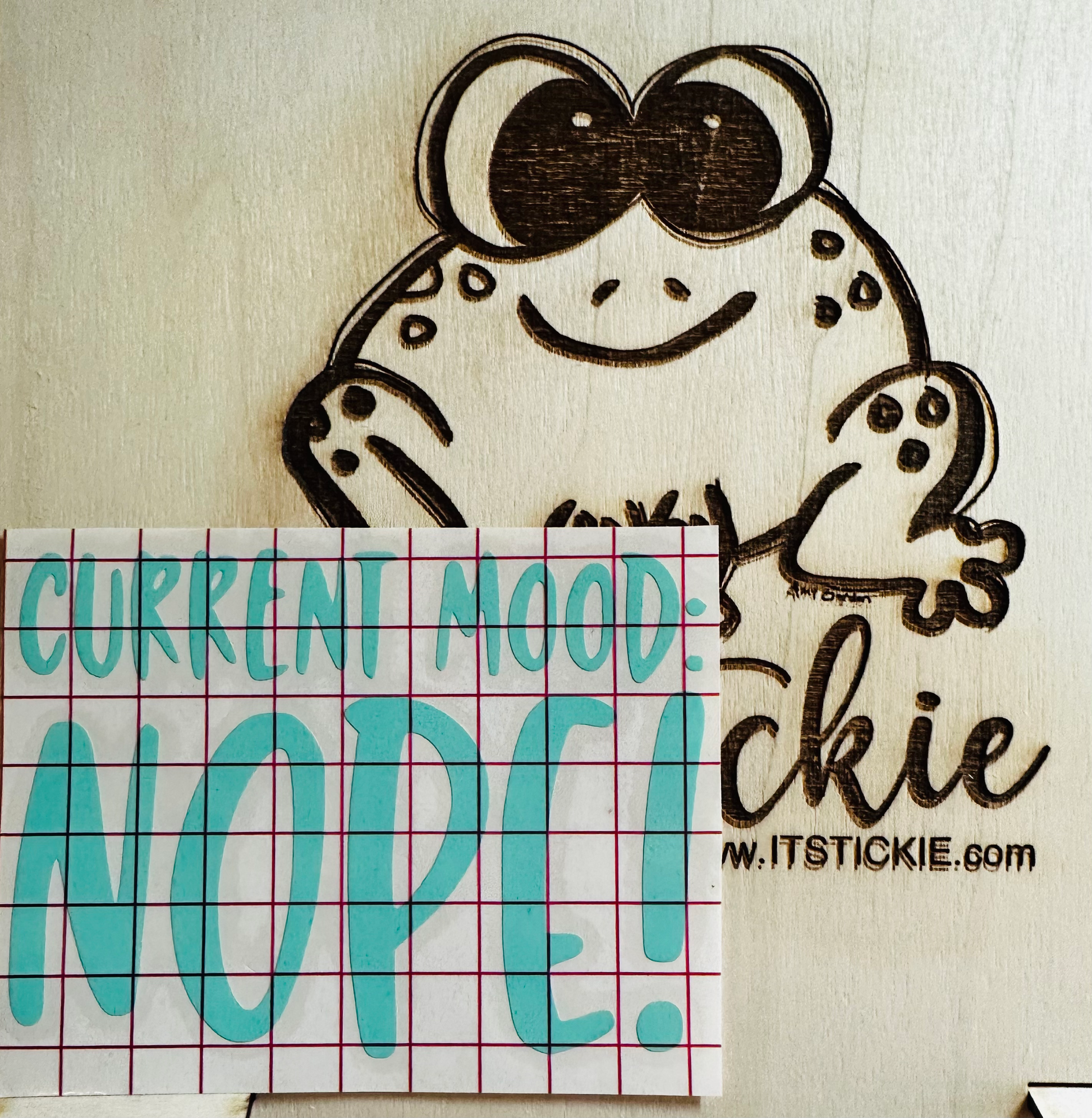 Current Mood Nope  Decal image 0