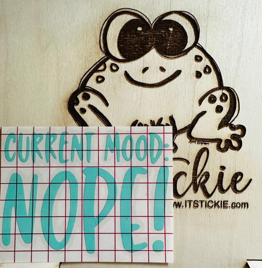 Current Mood Nope  Decal image 0