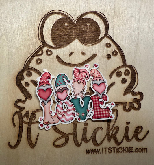 Valentine's Day Love Gnomes Sticker image 0