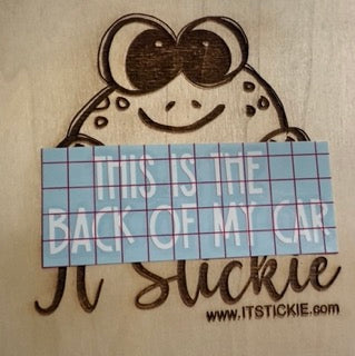This is the back of my car Decal image 0
