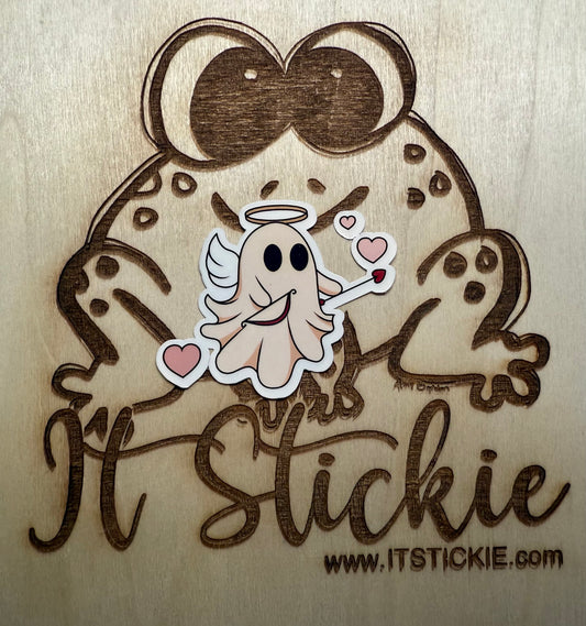 Cupid Ghost Sticker image 0