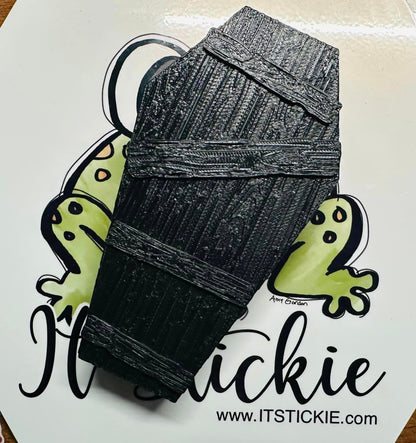 Mini Coffin with Tiny Halloween Dudes 3D Thang image 0